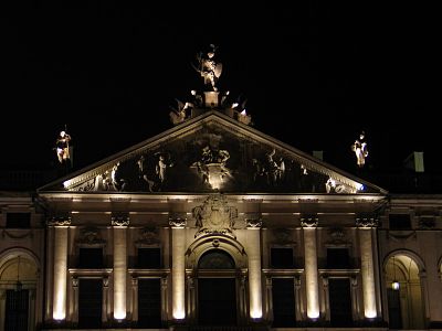 iluminacja pałacu Krasińskich w Warszawie