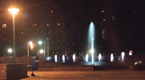 oświetlenie światłowodowe fontanny